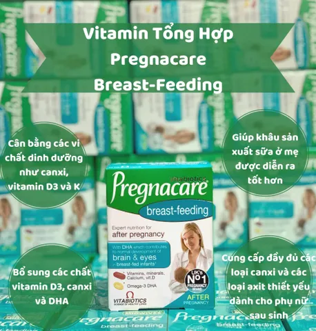 Vitamin Pregnacare Breastfeeding 84 Viên - Viên Uống Dinh Dưỡng Cho Phụ Nữ Sau Sinh, Hỗ Trợ Lợi Sữa và Khôi Phục Sức Khỏe