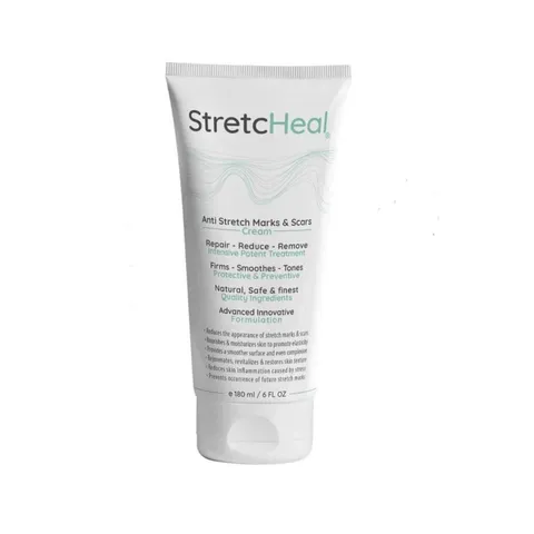 Kem Bôi Rạn Da StretcHeal Mỹ - Kem Trị Rạn Da & Sẹo, Giúp Làm Mờ & Ngăn Ngừa Rạn Da Cho Mẹ Bầu - Dung Tích 180ml