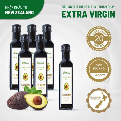 Dầu Bơ Nguyên Chất Extra Virgin New Zealand 250ml - Somuch - Dinh Dưỡng Lành Mạnh Cho Trẻ Nhỏ và Gia Đình, Chứng Nhận Fernmark