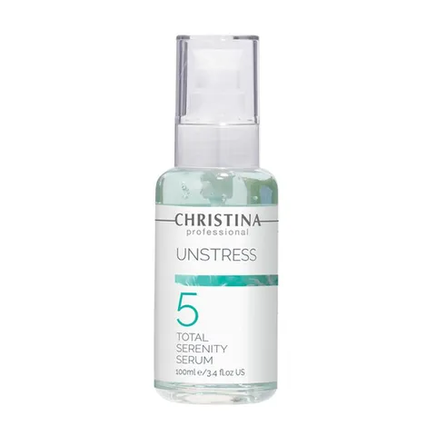 Serum Phục Hồi Da Nhạy Cảm Christina Unstress 5 Total Serenity 100ml - Tinh Chất Làm Dịu, Cân Bằng Và Bảo Vệ DNA Da