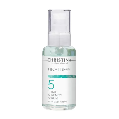 Serum Phục Hồi Da Nhạy Cảm Christina Unstress 5 Total Serenity 100ml - Tinh Chất Làm Dịu, Cân Bằng Và Bảo Vệ DNA Da