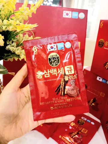 Nước Hồng Sâm Nhung Hươu Linh Chi Q-Plus Hàn Quốc - Tăng Cường Sức Khỏe, Hỗ Trợ Ngủ Ngon - Hộp 30 Gói 50ml