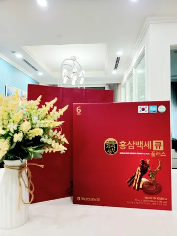 Nước Hồng Sâm Nhung Hươu Linh Chi Q-Plus Hàn Quốc - Tăng Cường Sức Khỏe, Hỗ Trợ Ngủ Ngon - Hộp 30 Gói 50ml