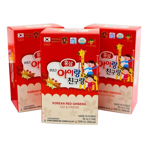 Nước Hồng Sâm Trẻ Em Hàn Quốc Bio-Science 30 Gói - Giúp Tăng Cường Miễn Dịch & Phát Triển Trí Thông Minh Cho Bé