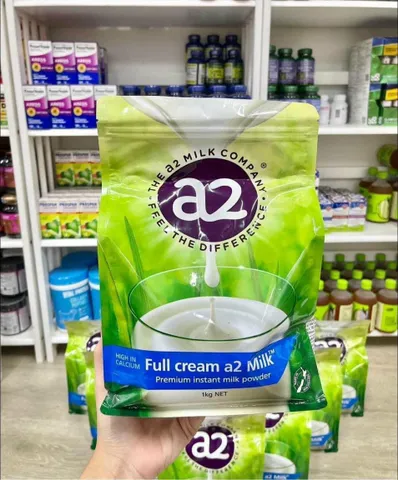 Sữa A2 Nguyên Kem Úc 1kg - Sữa Bột Full Cream Từ Tươi, Giúp Trẻ Phát Triển Thể Chất Và Trí Tuệ, Hỗ Trợ Người Cao Tuổi