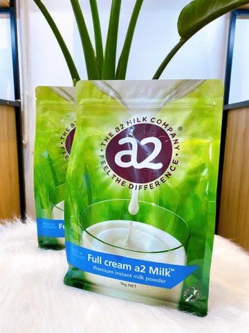 Sữa A2 Nguyên Kem Úc 1kg - Sữa Bột Full Cream Từ Tươi, Giúp Trẻ Phát Triển Thể Chất Và Trí Tuệ, Hỗ Trợ Người Cao Tuổi