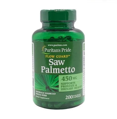 Viên uống Saw Palmetto 450mg Puritan’s Pride 200 viên - Hỗ trợ sức khỏe tuyến tiền liệt và chức năng tiểu tiện tự nhiên