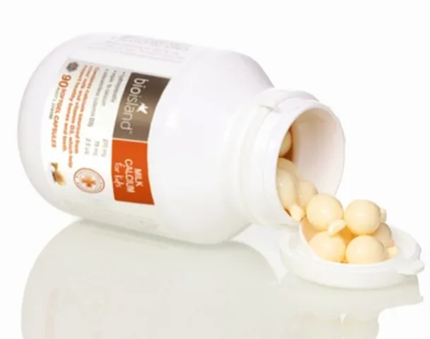 Viên Uống Bổ Sung Canxi Cho Bé Bioisland Milk Calcium 90 Viên - Hỗ Trợ Phát Triển Xương và Răng Từ Sữa Bò Non, Úc