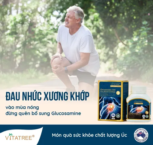 Vitatree Glucosamine 1500mg Plus Shark Cartilage - Hỗ Trợ Sụn Khớp Từ Úc - Lọ 100 Viên Chất Lượng 