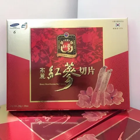 (Hàn Quốc) Nhân Sâm Thái Lát Tẩm Mật Ong Hỗ Trợ Tăng Cường Sức Khoẻ Phục Bồi Bổ Cơ Thể