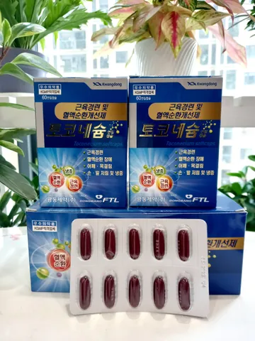 Viên uống giảm đau cổ vai gáy và tê bì tay chân Kwangdong Hàn Quốc - Hỗ trợ lưu thông máu và cải thiện sức khỏe 120 viên