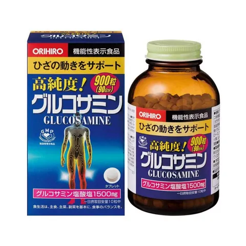 Viên uống hỗ trợ xương khớp Glucosamine Orihiro - Bổ sung dinh dưỡng cho xương chắc khỏe, giảm đau khớp hiệu quả.