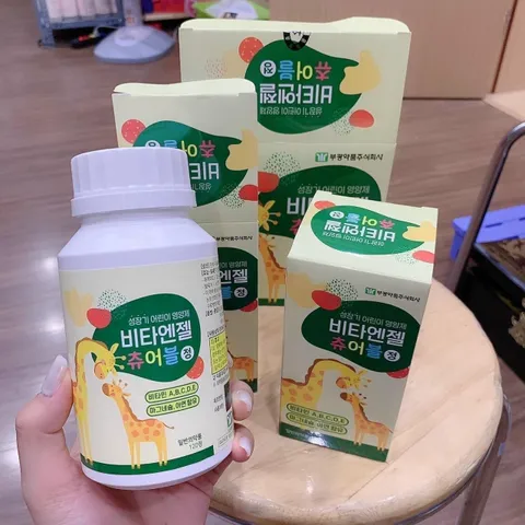 Viên Kẹo Ngậm Canxi Hươu Cao Cổ 240 Viên - Tăng Chiều Cao, Bổ Sung Vitamin Cho Trẻ Em, Hương Vị Ngon, Dễ Dùng