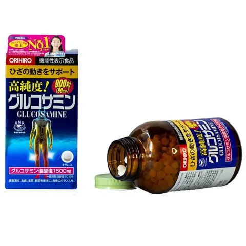Viên uống hỗ trợ xương khớp Glucosamine Orihiro 1500mg - 900 viên Nhật Bản, cải thiện sức khỏe khớp và vận động hiệu quả.