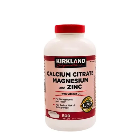 Viên Uống Kirkland Signature Calcium Citrate Magnesium and Zinc