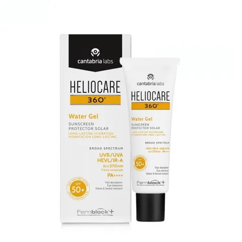 Kem Chống Nắng Heliocare 360 Water Gel SPF50+ 50ml - Bảo Vệ Da, Chống Nước, Dưỡng Ẩm, Thích Hợp Da Nhạy Cảm, Xuất Xứ Tây Ban Nha