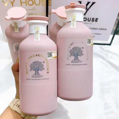 Bộ Dầu Gội Xả Biotin & Collagen Essence 500ml - Chăm sóc Tóc Phục Hồi, Giảm Rụng, Từ Chiết Xuất Tự Nhiên, Dưỡng Ẩm Hiệu Quả