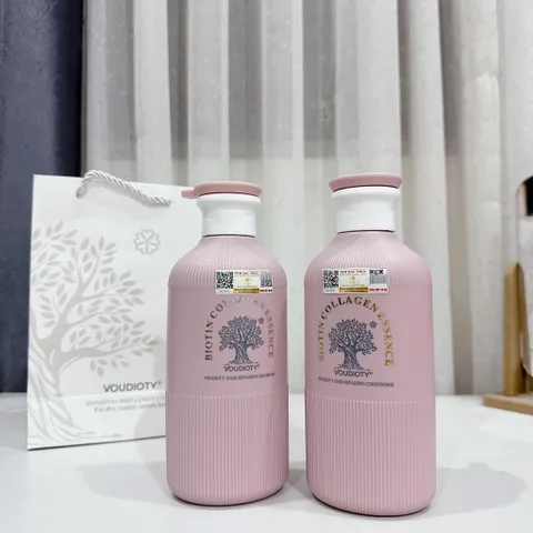 Bộ Dầu Gội Xả Biotin & Collagen Essence 500ml - Chăm sóc Tóc Phục Hồi, Giảm Rụng, Từ Chiết Xuất Tự Nhiên, Dưỡng Ẩm Hiệu Quả