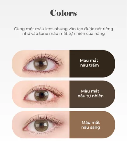 Kính Áp Tròng Eyesm Lady Brown Màu Nâu Tây - Lens Hàn Quốc Chống UV, Thích Hợp Độ Cận 0-8 Độ, Sử Dụng 720Giờ