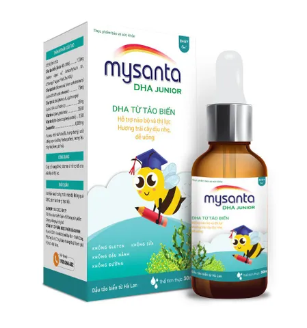Mysanta DHA Junior - Siro Bổ Sung DHA Thuần Chay Từ Tảo Biển, Hỗ Trợ Phát Triển Trí Não & Thị Lực Cho Bé