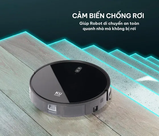 Robot Hút Bụi Lau Nhà Kuchen KU PPR2909 - Công Nghệ Thông Minh, Lực Hút 2700 Pa, Thiết Kế Gọn Nhẹ, Tích Hợp Lau Nhà Hiệu Quả