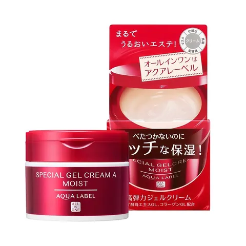 Kem Dưỡng Ẩm Shiseido Aqualabel Special Đỏ 90g - 5 Trong 1, Giúp Da Mịn Màng, Tươi Trẻ, Chống Lão Hóa