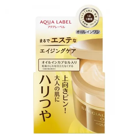 Kem Dưỡng Ẩm Tái Tạo Da Shiseido Aqua Label Special Oil In Gel Cream 90g - Chống Lão Hóa, Giữ Ẩm, Tăng Đàn Hồi Da