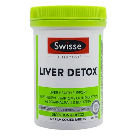 Viên Uống Bổ Gan Giải Độc Swisse Liver Detox 120 Viên - Hỗ Trợ Sức Khỏe Gan Tự Nhiên từ Cây Kế Sữa Úc
