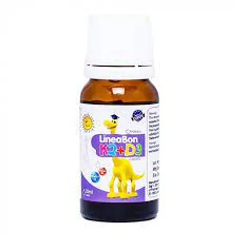 Giọt Uống Vitamin Lineabon K2+D3 10ml - Hỗ Trợ Tăng Chiều Cao & Hấp Thụ Canxi Cho Trẻ Em