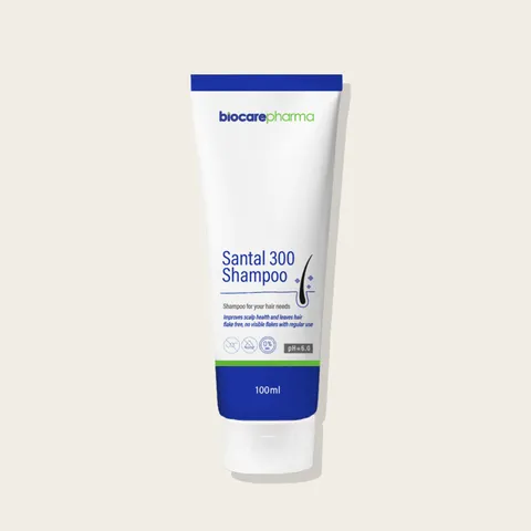 Dầu Gội Santal 300 Biocare Pharma 100g - Hỗ Trợ Gàu Ngứa, Làm Sạch Da Đầu, Dưỡng Tóc Mượt Mà, Giảm Dầu Nhờn