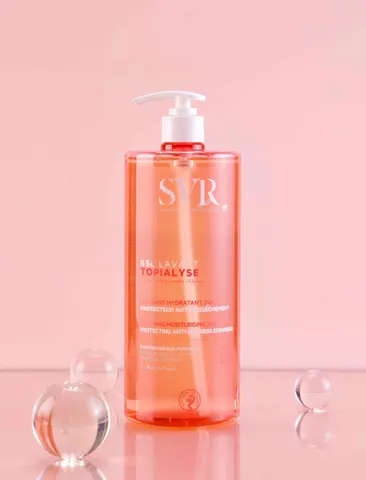 Sữa Rửa Mặt SVR Topialyse Gel Lavant Hồng - Dịu Nhẹ Đối Với Mọi Loại Da, Kiềm Dầu, Phục Hồi Độ Ẩm, Sản Phẩm Pháp 200ml
