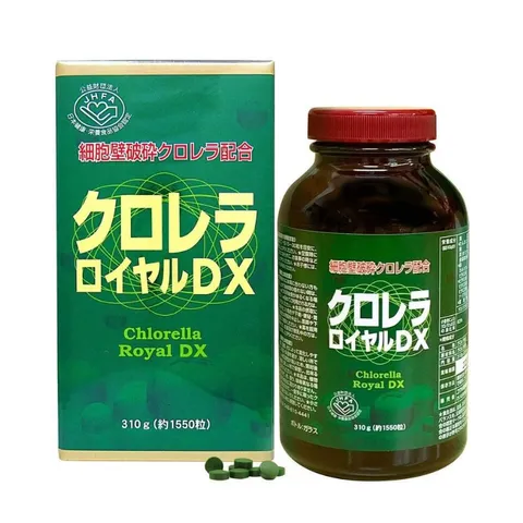 Viên uống Tảo lục Chlorella Royal DX Nhật Bản 1550 viên - Tăng cường sức khỏe, hỗ trợ tiêu hóa và giảm cân hiệu quả