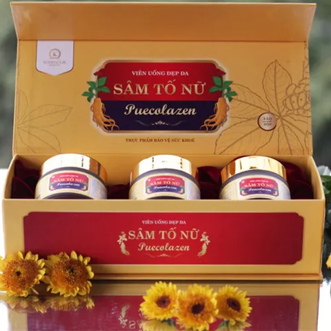 Sâm Tố Nữ Puecollagen Kohinoor - Viên Uống Hỗ Trợ Làm Đẹp Da, Cân Bằng Nội Tiết Tố Nữ, 45 Viên Chính Hãng
