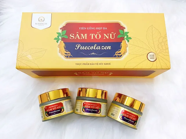 Sâm Tố Nữ Puecollagen Kohinoor - Viên Uống Hỗ Trợ Làm Đẹp Da, Cân Bằng Nội Tiết Tố Nữ, 45 Viên Chính Hãng