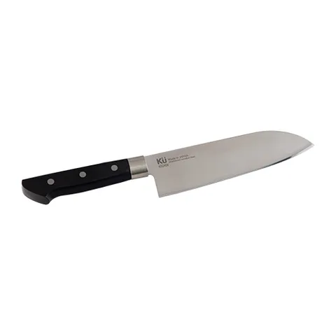 Dao Đa Năng Santoku Nhật Bản KU JN165 - Dao Thép Molybdenum Không Gỉ, Thiết Kế Sang Trọng, Độ Cứng 59HRC, Dùng Cắt Thực Phẩm Chính Xác