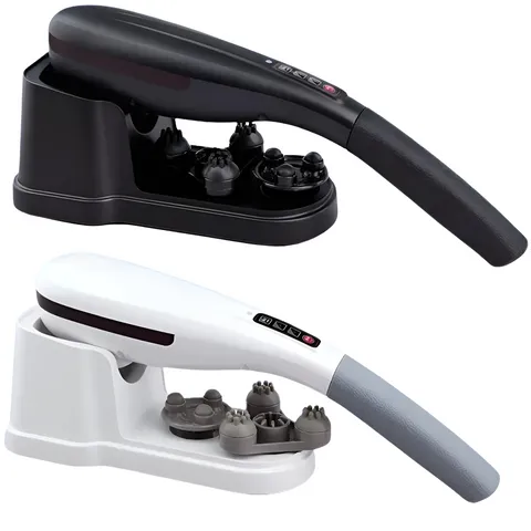 Máy Massage Cầm Tay Hồng Ngoại Okachi JP-M610 - 6 Đầu Massage, Nhiệt Hồng Ngoại, Đế Sạc Thông Minh, Giảm Đau Nhức, Thư Giãn Toàn Thân