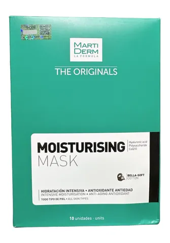 Mặt Nạ Dưỡng Ẩm MartiDerm The Originals 10 Miếng - Chứa Hyaluronic Acid & Coenzyme Q10 - Dành Cho Da Khô, Chống Lão Hóa