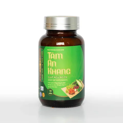 Viên uống Tâm An Khang 30 viên - Hỗ trợ giấc ngủ sâu tự nhiên, giảm căng thẳng và mệt mỏi cho giấc ngủ ngon hơn.
