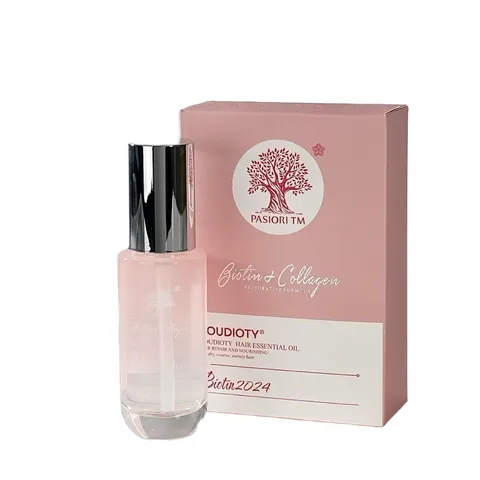 Tinh Dầu Dưỡng Tóc Phục Hồi Biotin & Collagen Hồng Pink 60ml - Nuôi Dưỡng Tóc Mềm Mượt, Bóng Khỏe