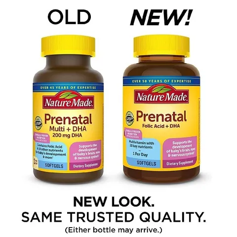 Vitamin Bầu Tổng Hợp + DHA Prenatal Nature Made 150 Viên - Dinh Dưỡng Cần Thiết Cho Mẹ Bầu và Thai Nhi Khỏe Mạnh