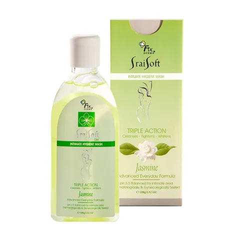 Gel Vệ Sinh Phụ Nữ Hương Hoa Nhài Fixderma Srai Soft Gel 100g - Kháng Khuẩn, Làm Sạch & Cân Bằng Độ Ẩm Vùng Kín