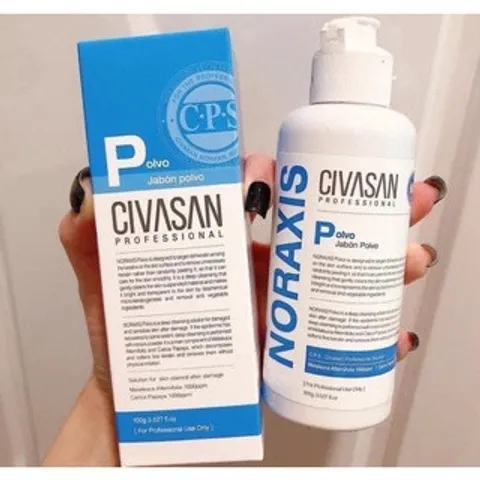 Tẩy Da Chết Civasan Enzyme Noraxis Polvo 100g - Sạch Sâu, Dành Cho Da Yếu, An Toàn Không Kích Ứng