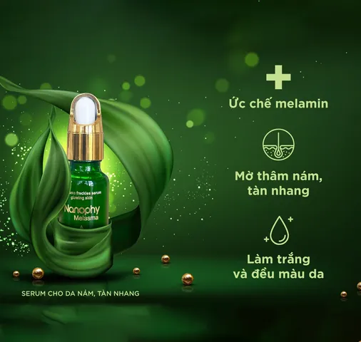 Serum Nám Tàn Nhang Lovita Nanophy Melasma - Làm Sáng Da, Giảm Vết Thâm Nám, Đồi Mồi, Chăm Sóc Da Sáng Mịn Nhật Bản 20ml