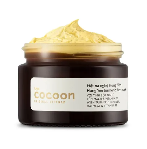 Mặt Nạ Nghệ Hưng Yên Cocoon 30ml - Mặt Nạ Dưỡng Sáng, Chống Oxy Hóa, 100% Thuần Chay từ Việt Nam