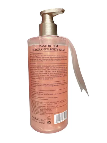 Sữa Tắm Hương Nước Hoa Pasiori Biotin Collagen 500ml - Dưỡng Da Mềm Mịn, Lưu Hương Lâu, Se Khít Lỗ Chân Lông