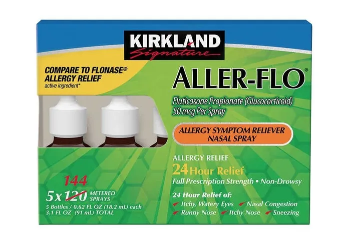 Set 5 Lọ Xịt Viêm Xoang Dị Ứng Kirkland Signature Aller-Flo 79ml - Giải Pháp Hỗ Trợ Hiệu Quả Cho Dị Ứng Mũi, Mỹ