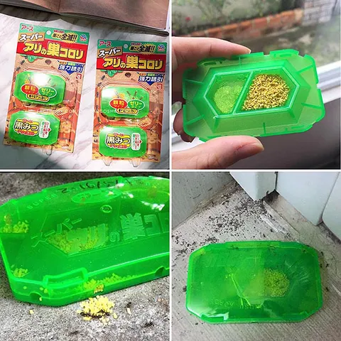 Hộp Diệt Kiến Nhật Bản Super Koroki - Vỉ 2 Hộp An Toàn, Hiệu Quả Tiêu Diệt Tổ Kiến, Giữ Sạch Nhà Cửa