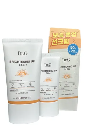 Set Kem Chống Nắng Dưỡng Sáng Da Dr.G Brightening Up Sun+ SPF50+ PA+++ (50ml + 20ml) - Chống UVA, UVB, Bảo vệ Da Tối Ưu