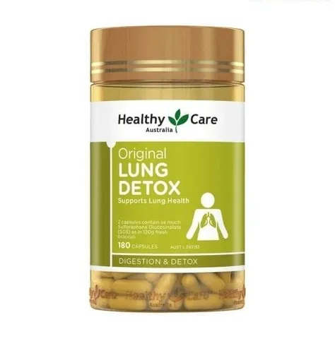 Viên Uống Thanh Lọc Phổi Healthy Care Lung Detox 180 Viên - Giải Độc, Hỗ Trợ Khỏe Mạnh Hệ Hô Hấp Từ Úc