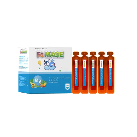 Siro Vitamin B6 Fo Magie - Tăng Cường Sức Khỏe, Giảm Mệt Mỏi Cho Trẻ Em - Hộp 20 Ống Bổ Sung Magie và Vitamin B6